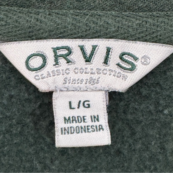 Orvis Women’s Large Green Long Sleeve Pullover Top Modal Blend - Picture 3 of 5